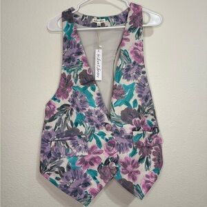 For Love And Lemons Tamara Floral Vest